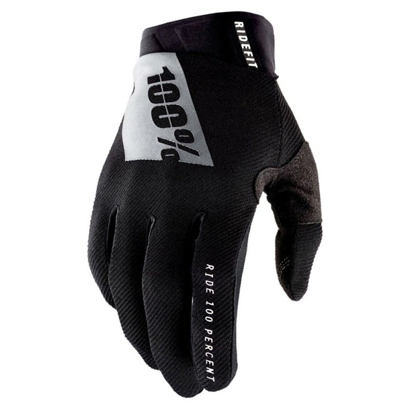 100% Ridefit Gloves Black