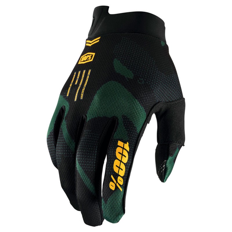 100% iTrack Gloves Sentinel Black