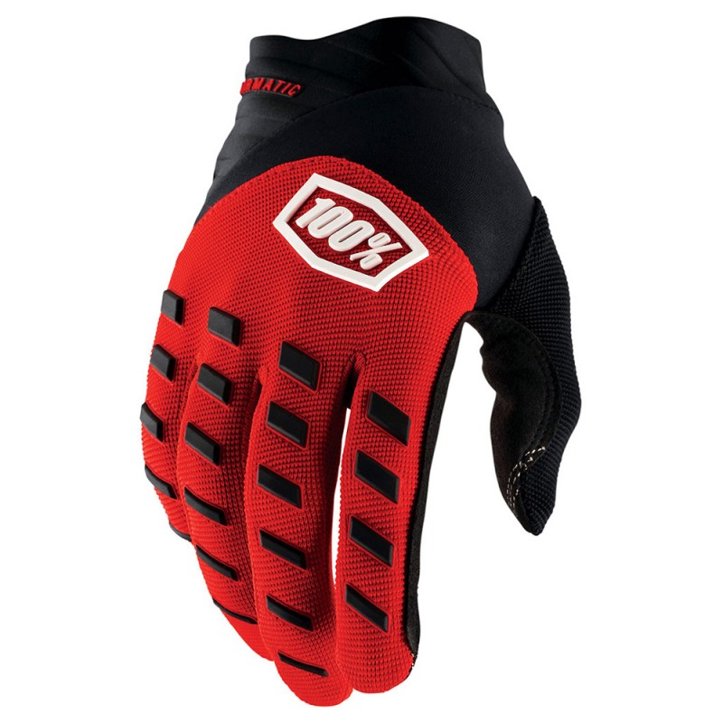 100% Airmatic Youth Gloves Red/Black