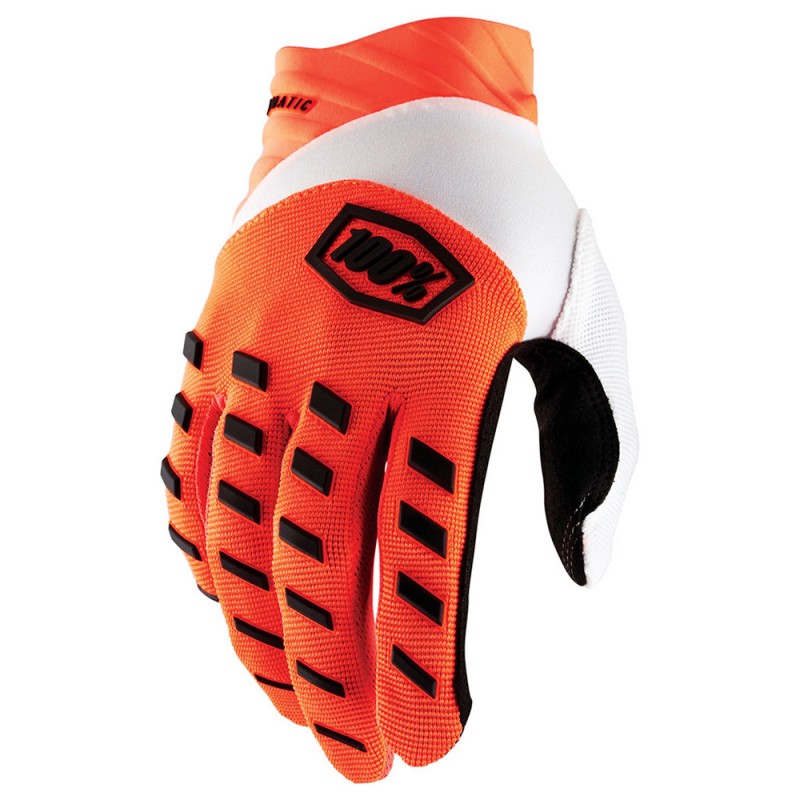 100% Airmatic Gloves Fluo Orange