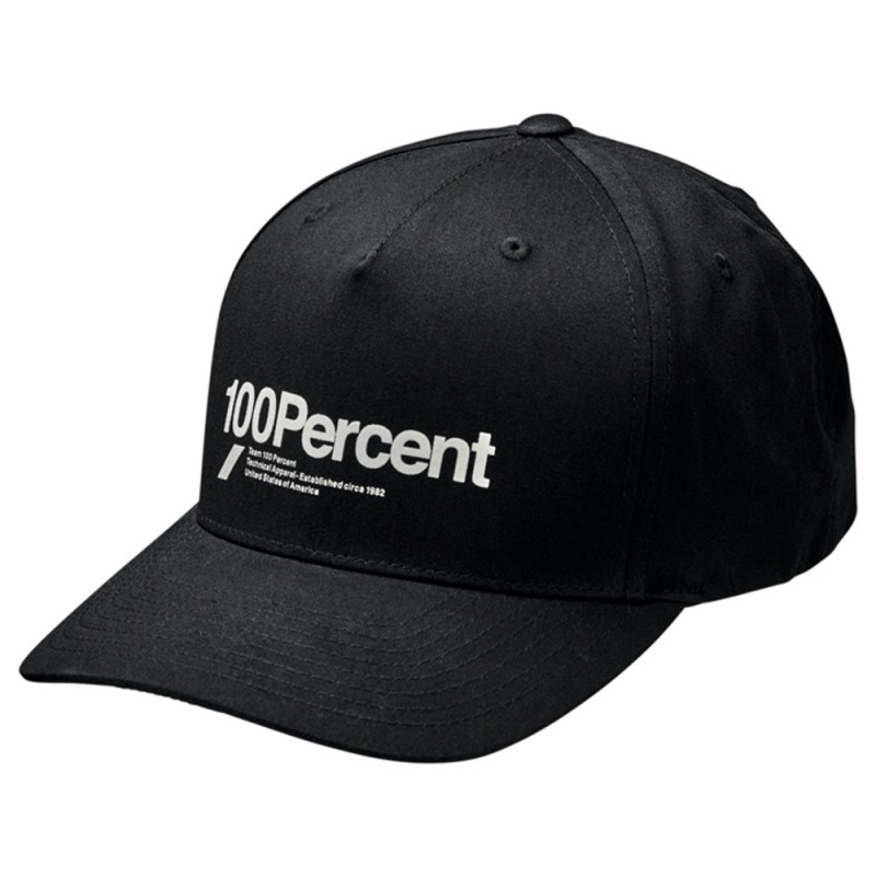 100% Manifesto Snapback Cap X-Fit Black
