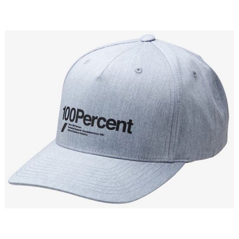 100% Manifesto Snapback Cap X-Fit Heather Charcoal