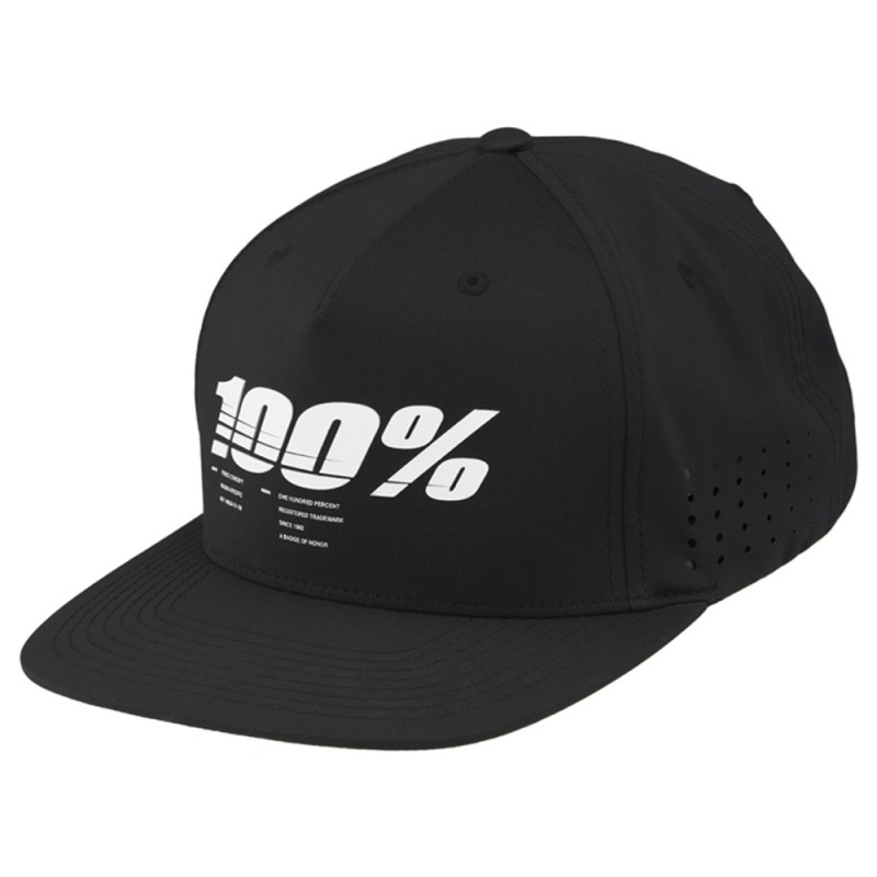 100% Drive Snapback Cap Black