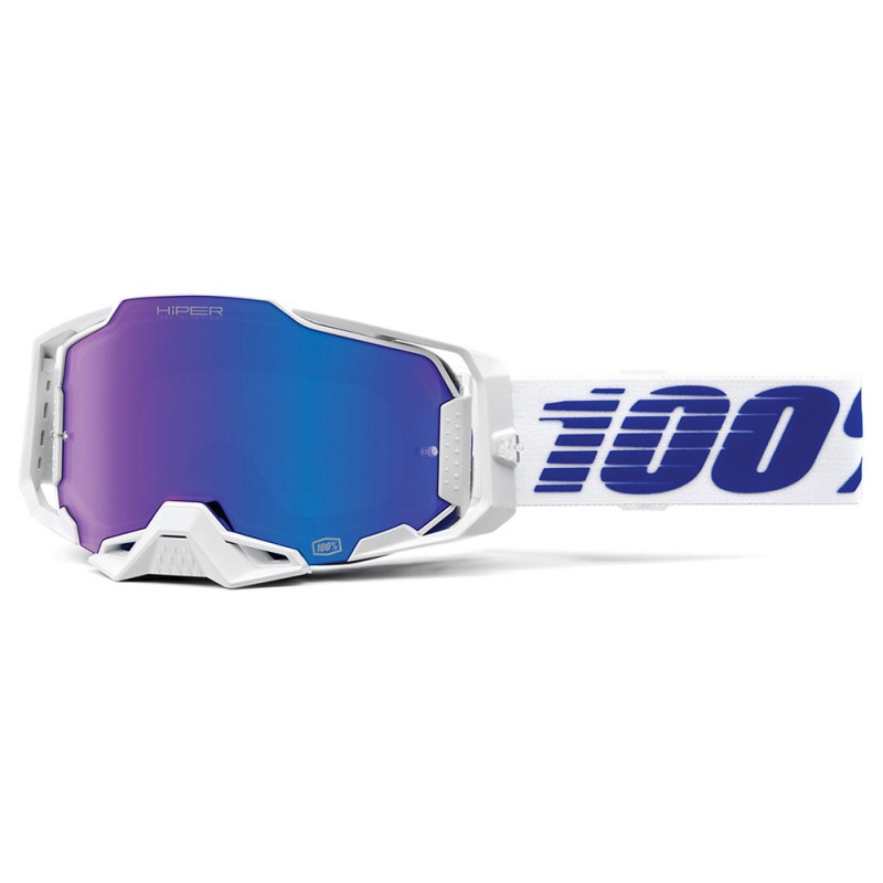 100% Armega Goggles Izi + Mirror Blue Lens
