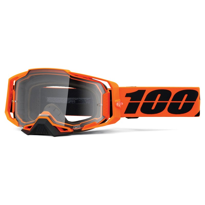 100% Armega Goggle CW2 + Clear Lens