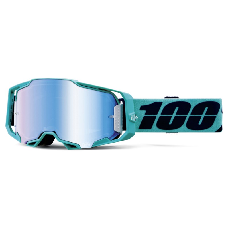 100% Armega Goggle Esterel + Mirror Blue Lens