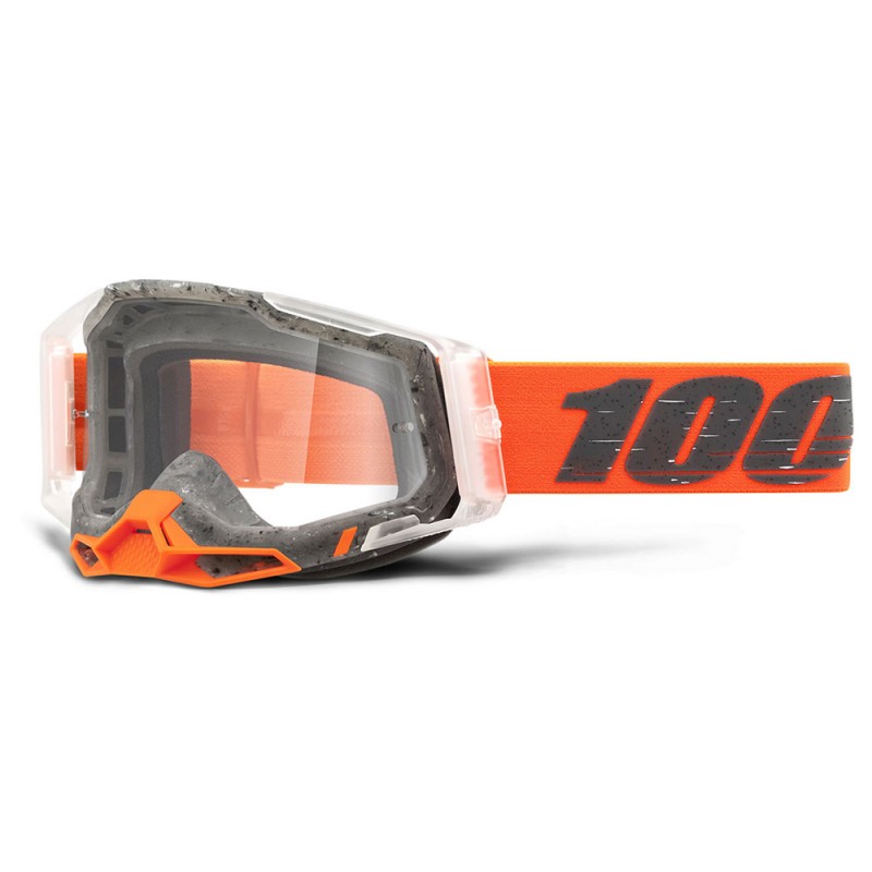 100% Racecraft 2 Goggle Schrute + Clear Lens