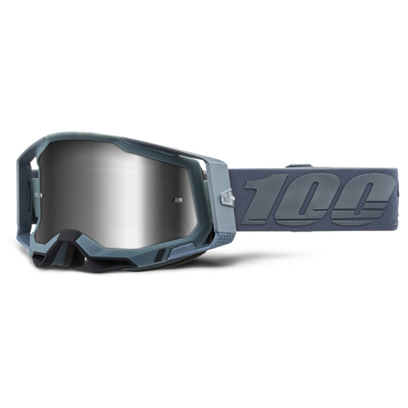100% Racecraft 2 Goggle Battleship + Silver Lens