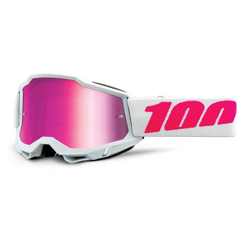 100% Accuri 2 Youth Goggle Keetz + Mirror Pink Lens