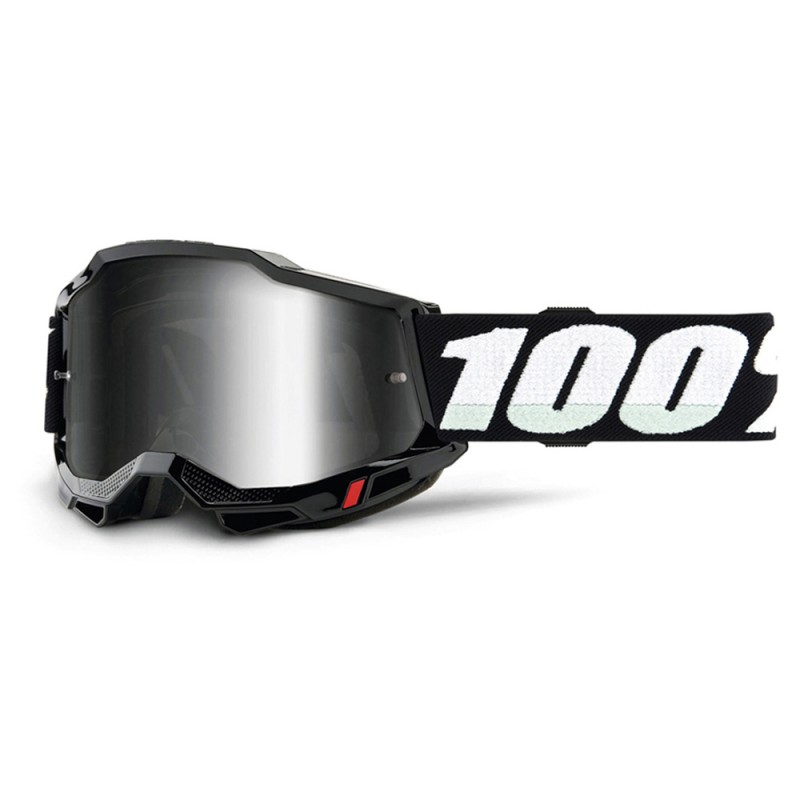 100% Accuri 2 Youth Goggle Black + Mirror Silver lens