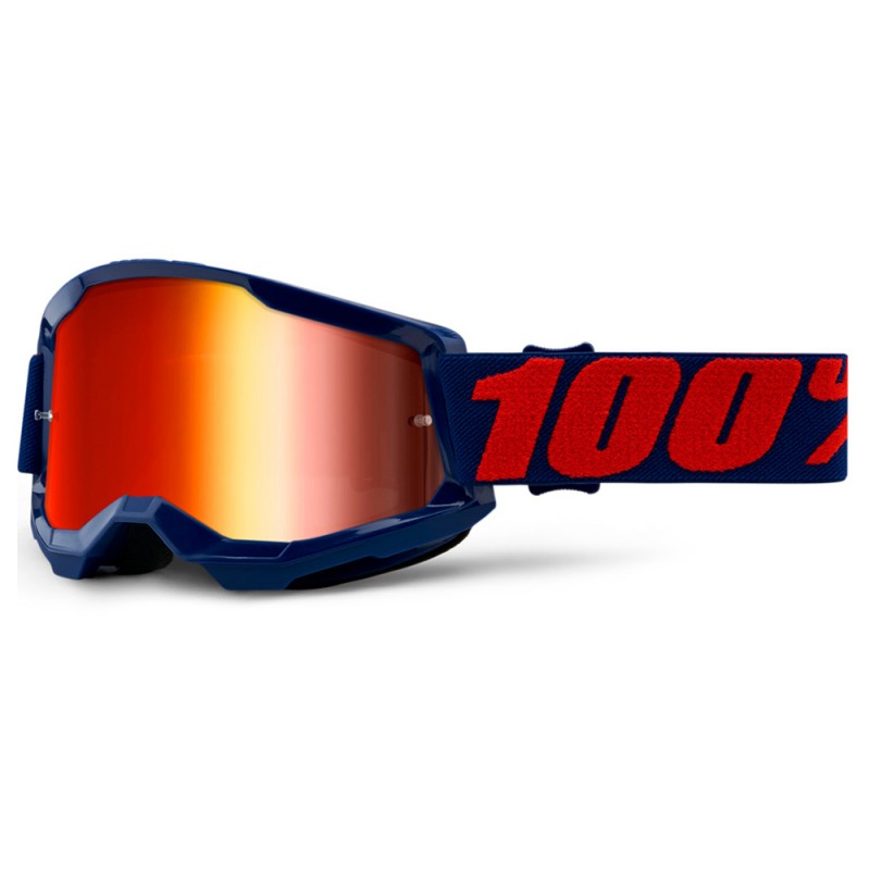 100% Strata 2 Goggle Masego + Mirror Red Lens