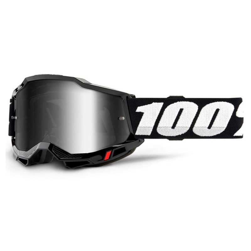 100% Accuri 2 Goggle Black + Mirror Silver Lens
