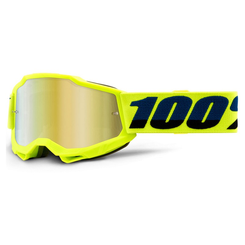 100% Accuri 2 Youth Goggle Yellow + Mirror Gold Lens
