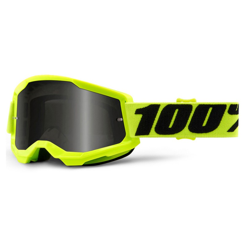 100% Strata 2 Sand Goggle Yellow + Smoke Lens