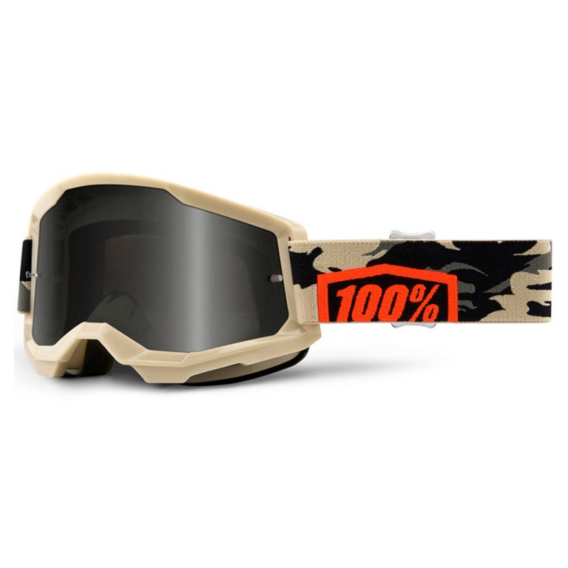 100% Strata 2 Sand Goggle Kombat + Smoke Lens