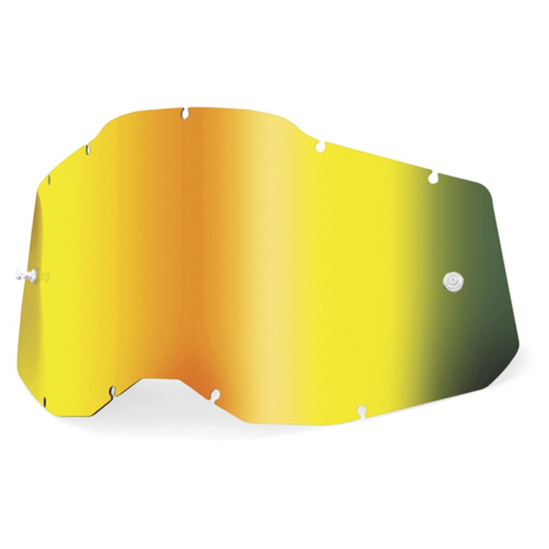 100% Racecraft 2, Accuri 2 & Strata 2 Lens Mirror Gold