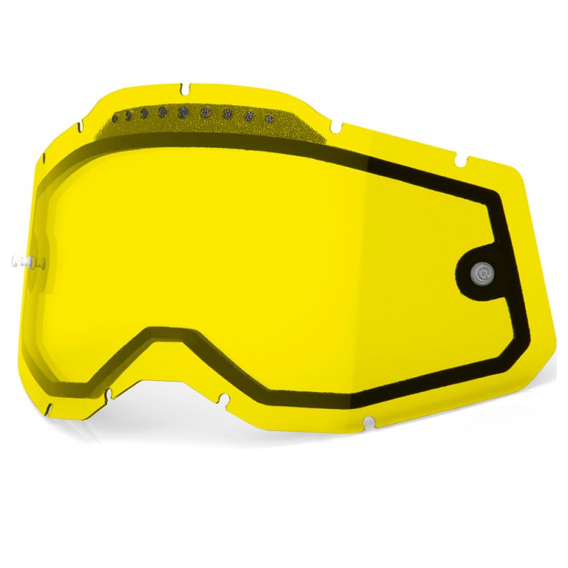 100% Racecraft 2, Accuri 2 & Strata 2 Vented Dual Lens Yellow