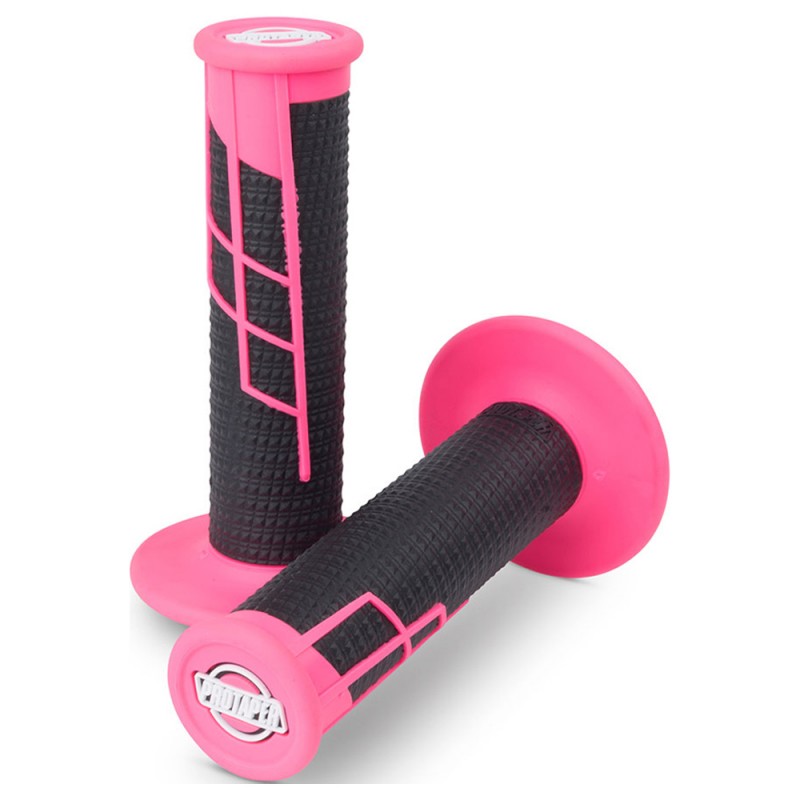 ProTaper Clamp-On 1/2 Waffle Grip Neon Pink/Black