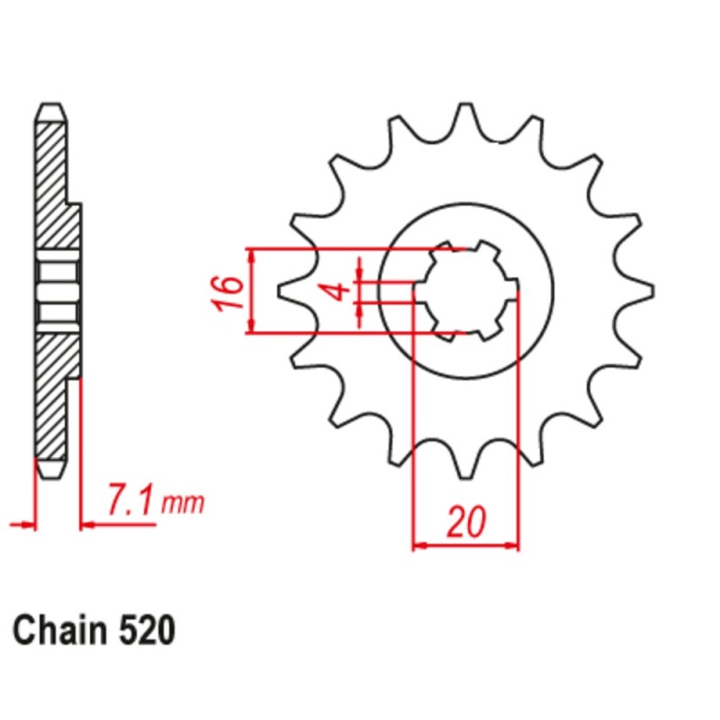 Supersprox Front Sprocket 10-40B-10 (520)