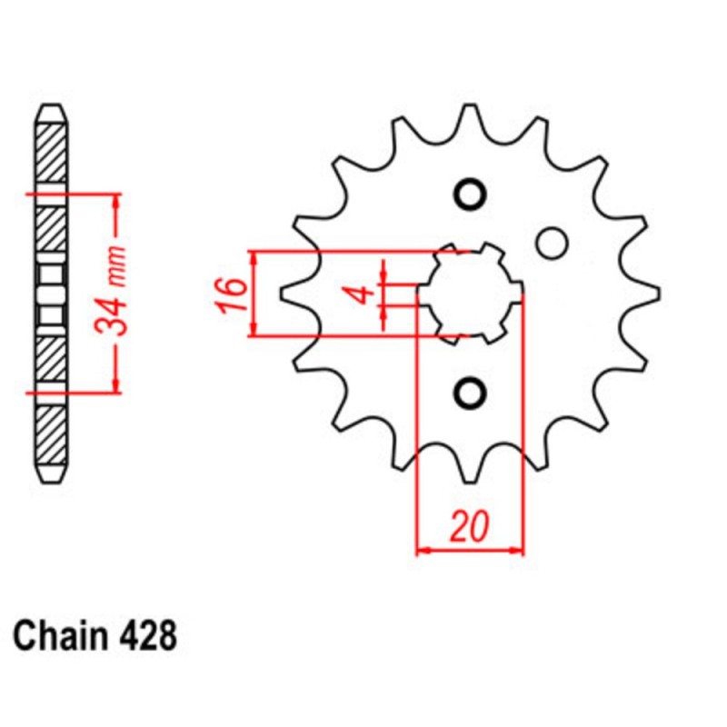 Supersprox Front Sprocket 10-459-xx (428)