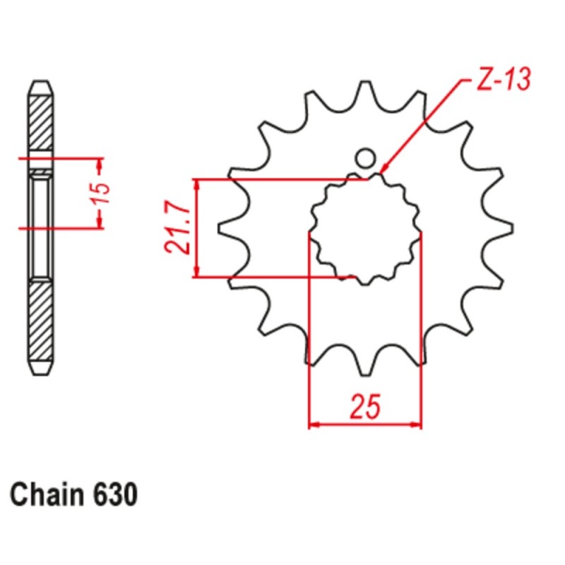 Supersprox Front Sprocket 10-490-15 (630)