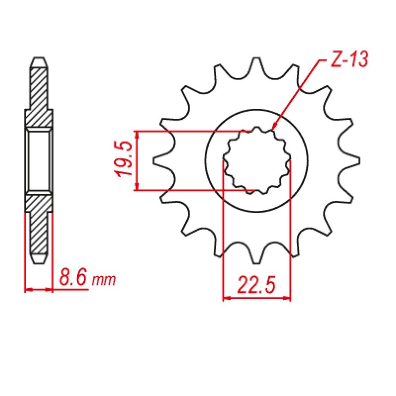 Supersprox Front Sprocket 10-48H-14 (520)