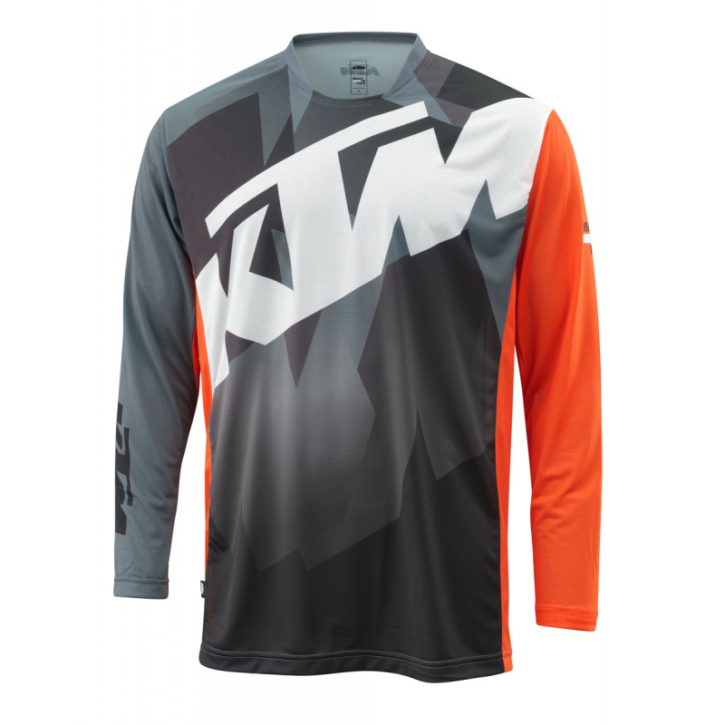 KTM Pounce Shirt Mens Grey/Orange