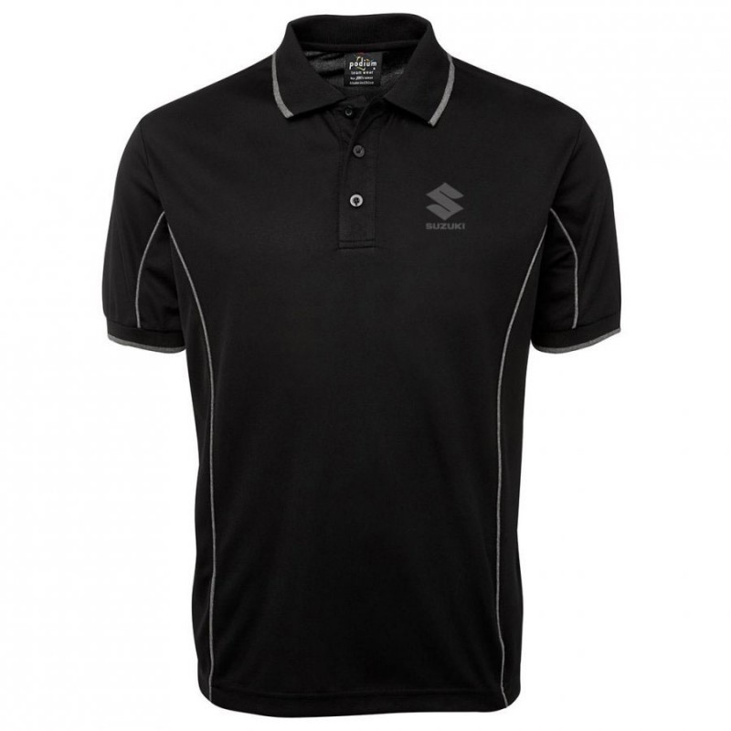 Suzuki Mens Piping Polo