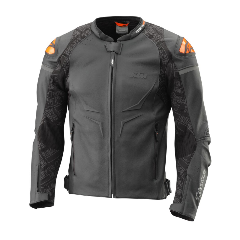 KTM Helical Leather Jacket Mens Black