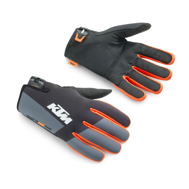 KTM Racetech Waterproof Gloves Black/Grey/Orange