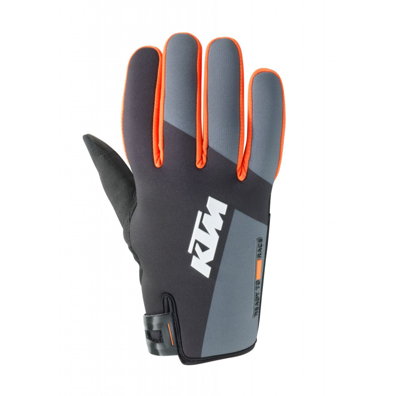 KTM Racetech Waterproof Gloves Black/Grey/Orange