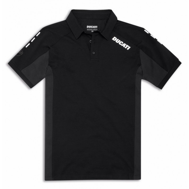 Ducati Reflex Attitude 2.0 Polo Shirt Mens Black