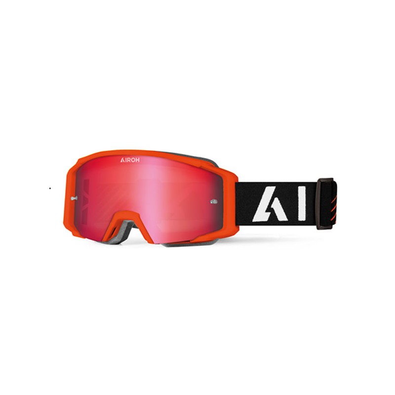 Airoh Blast XR1 Goggle Orange Matt + Red Mirrored Lens