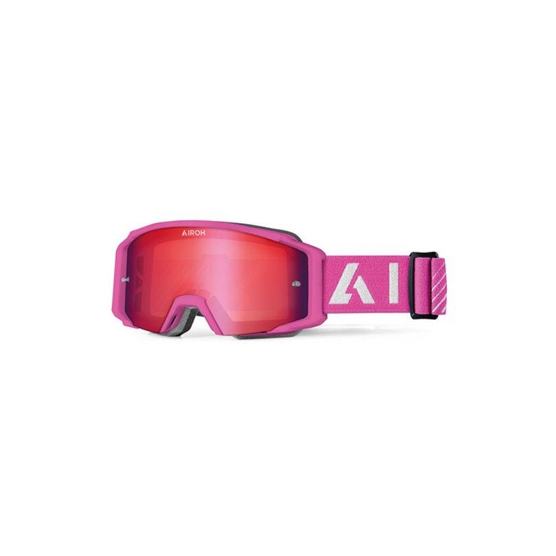 Airoh Blast XR1 Goggle Pink Matt + Red Mirrored Lens