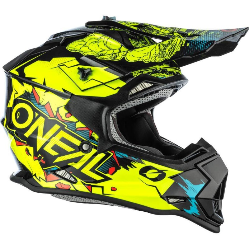 O'Neal 23 2SRS Villain Helmet Youth Neon/Yellow