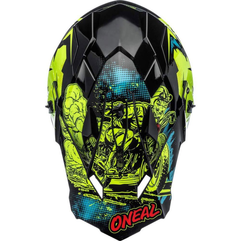 O'Neal 23 2SRS Villain Helmet Youth Neon/Yellow