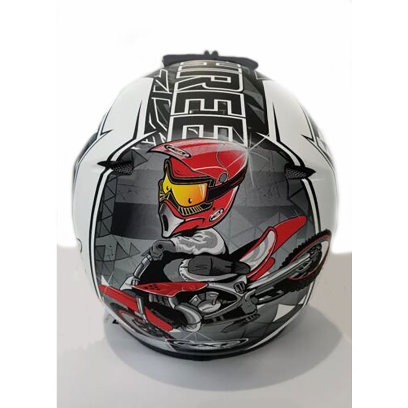 RXT Racer 3 Helmet Youth Matt Black/White