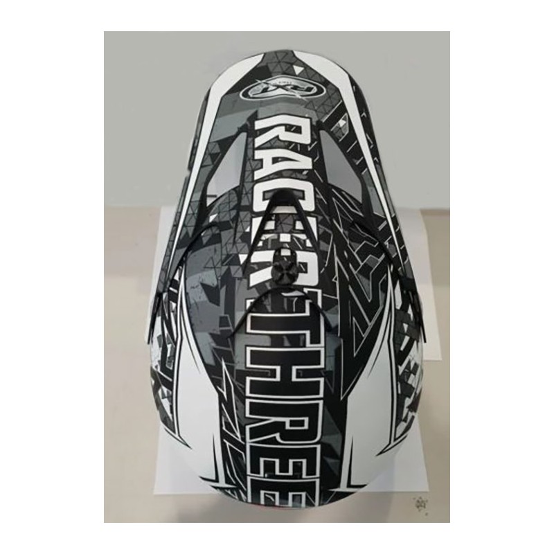 RXT Racer 3 Helmet Youth Matt Black/White