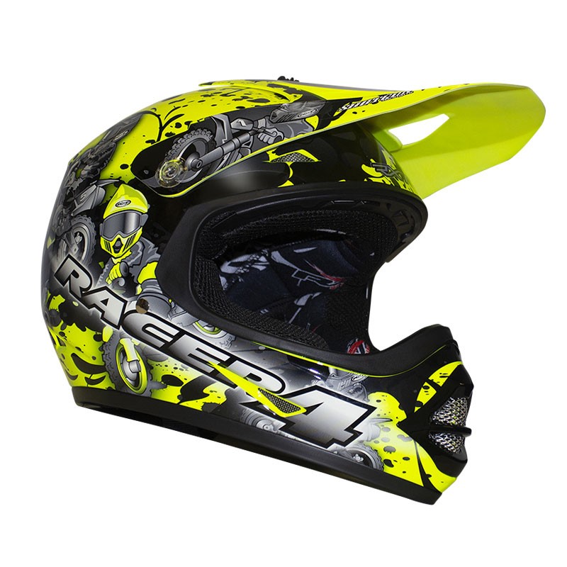 RXT Racer 4 Helmet Youth Fluro Yellow