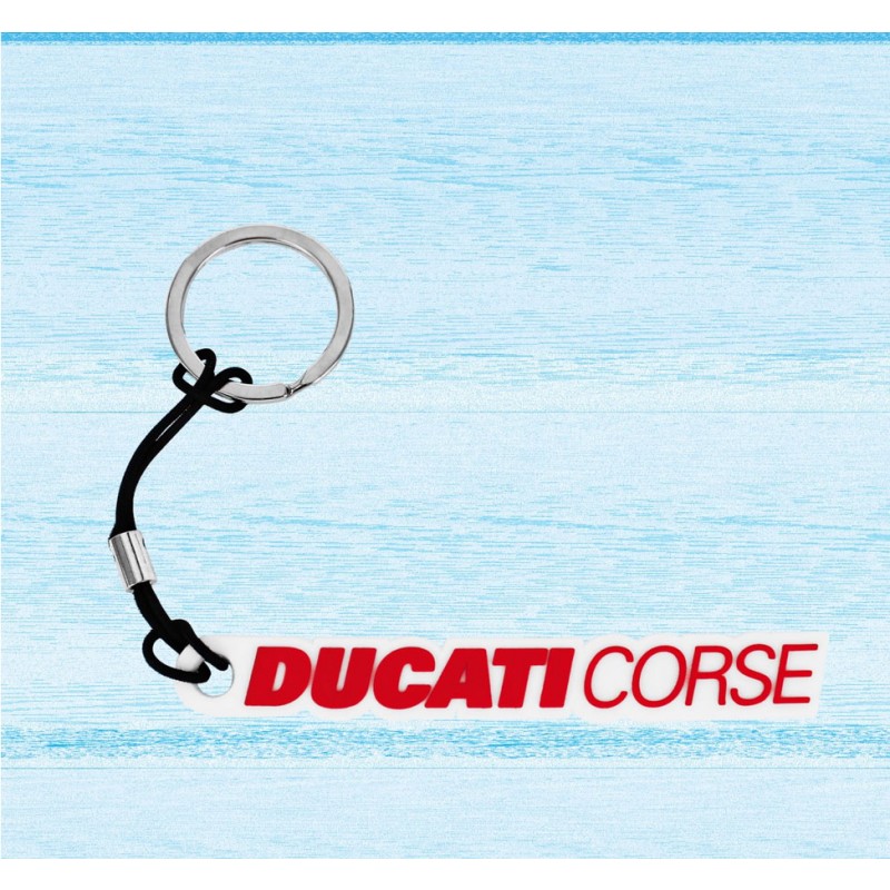 Ducati DC Logo Rubber Keychain