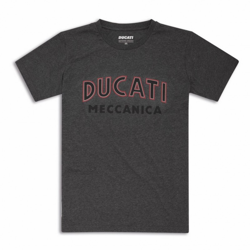 Ducati Meccanica T-Shirt Mens Black