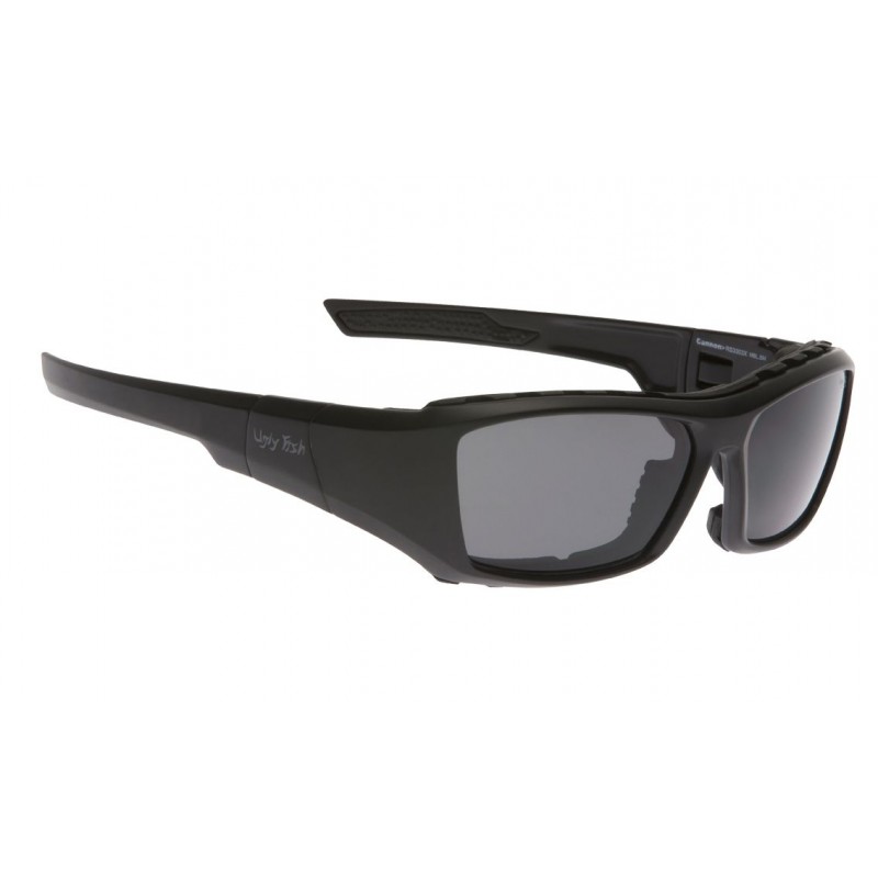 Ugly Fish Cannon RS3303X Glasses Matt Black Frame + Smoke Lens