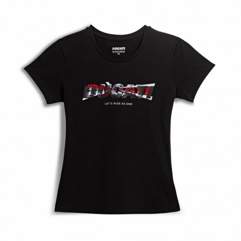 Ducati Logo T-Shirt Womens Black