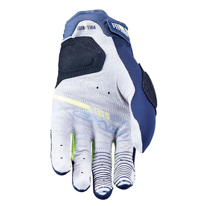 Five E1 Enduro Glove Navy/Fluro Yellow
