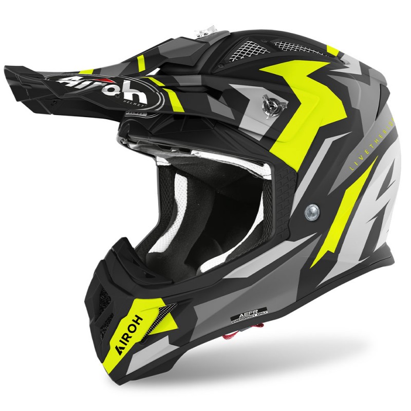 Airoh Aviator Ace Helmet Swoop Yellow Matt