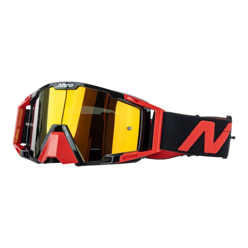 Nitro NV-100 MX Goggles Red/Black +  Iridium Lens