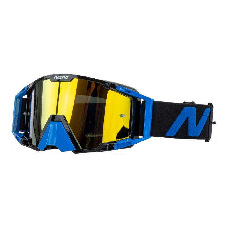 Nitro NV-100 MX Goggles Blue/Black +  Iridium Lens