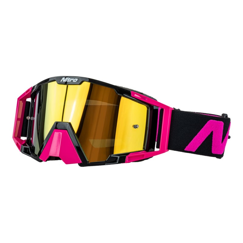 Nitro NV-100 MX Goggles Pink/Black +  Iridium Lens