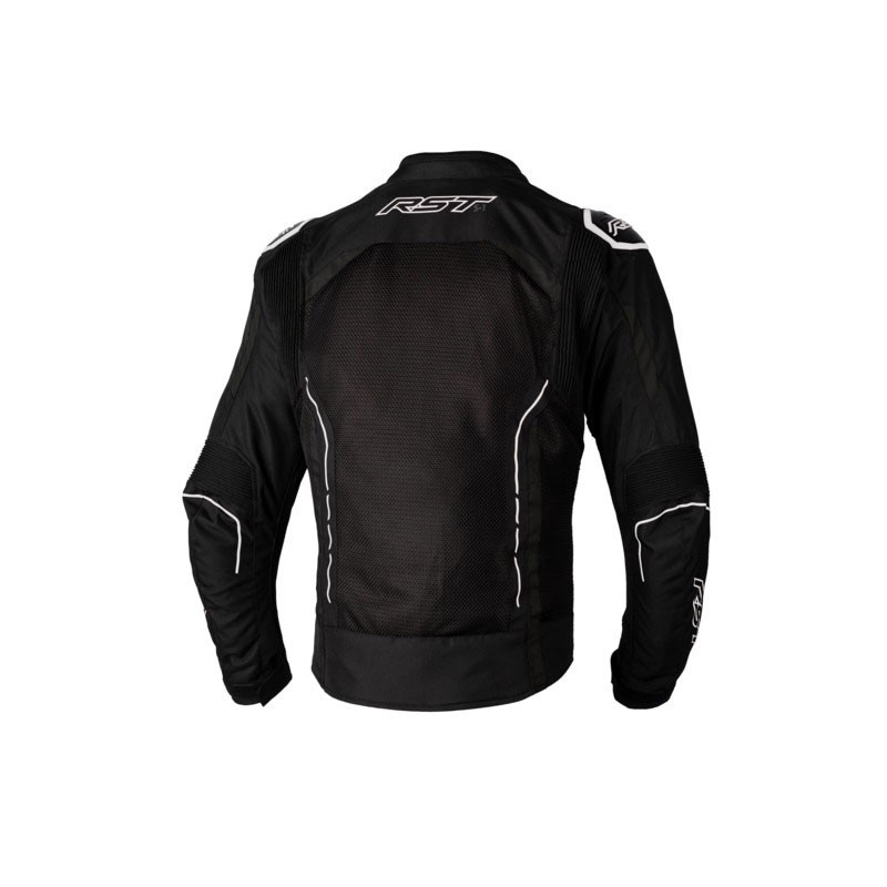 RST S-1 Vented Textile Jacket Mens Black/White