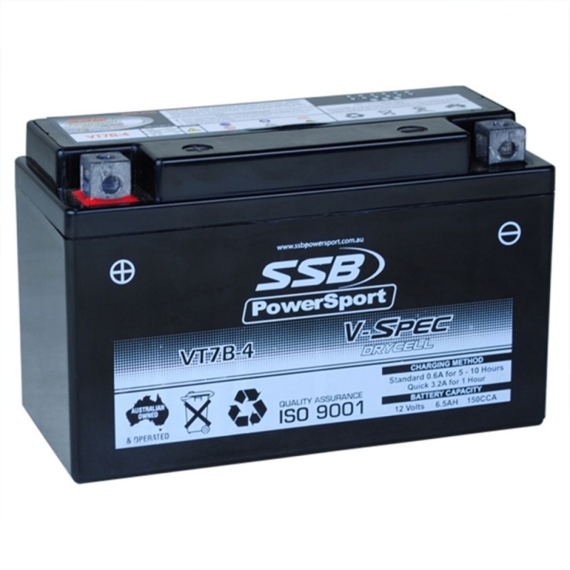 SSB 12V V-Spec High Performance AGM Battery - VT7B-4